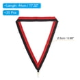 thumbnail image 2 of Uxcell Award Neck Ribbons with Snap Clips, Polyester Striped Medal Lanyards Ribbon, Red Black 20Pcs, 2 of 6