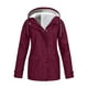 thumbnail image 2 of Chaqueta de esquí impermeable y cortavientos para mujer, chaqueta de lluvia con capucha para esquí de nieve, con capucha Rojo S, 2 of 4