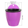 thumbnail image 2 of Unique Bargains 4 Inch Self Watering Plant Pot Hanging Planters with S Hooks, Purple 3 Pack, 2 of 7
