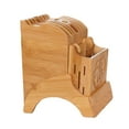thumbnail image 1 of Multi Function Holder Kitchen Supplies Storage Rack Kitchen Tool Holder Bamboo Holder, 1 of 5