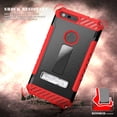 thumbnail image 3 of RED BEYOND CELL TRI-SHIELD RUGGED CASE COVER with KICKSTAND + BELT CLIP HOLSTER + LANYARD STRAP + CREDIT CARD POCKET FOR GOOGLE PIXEL XL 5.5", 3 of 9