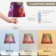 thumbnail image 5 of Jam Jars Colorful Desk Lamp 3 Color Modes LED Table Lamp Nightstand Reading Light for Bedroom Living Room, 5 of 8