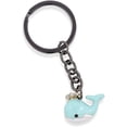thumbnail image 1 of EPJ Whale with Three Rhinestones for Water Charm Keychain (Pink), 1 of 4