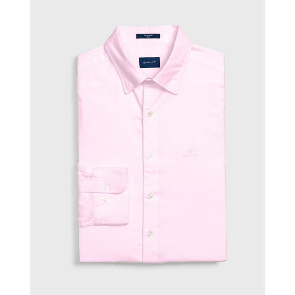 GANT Barley Pink Slim Fit Plain Hidden Button Down Shirt 3005132 Size M