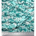thumbnail image 1 of Soimoi Satin Silk Fabric Two Tone Camouflage Print Fabric by Yard 42 Inch Wide, 1 of 1