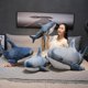thumbnail image 2 of 60/80/100/140cm big toy plush shark stuffed animal Cute sleeping pillow soft toys Pillow shark stuffed gift for children 100cm Blue, 2 of 6