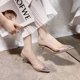 thumbnail image 5 of Sandalias de tacón alto de estilo coreano de verano para mujer, con tacón fino y cristales europeos y americanos, 5 of 6