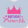 thumbnail image 4 of Inktastic Birthday Princess, Little Princess, Crown, Stars Girls Baby Bib, 4 of 4