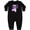 AB-Black, variant on I Wear Purple for My Mama Lupus Awareness Baby Fleece Romper