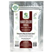 Natural Henna Hair Dye For All Hair Types - Men & Women I 100% Natural & Chemical-Free Pure Hair & Beard Color, Auburn Reddish Brown