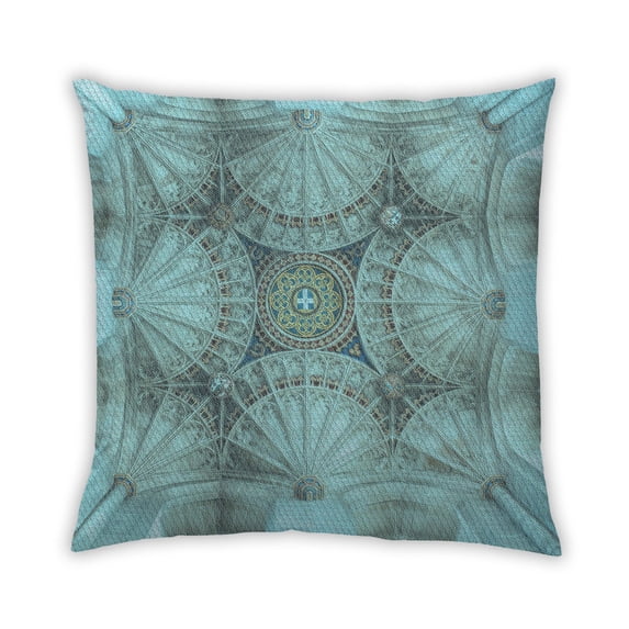 Ahgly Company Outdoor Square Contemporary Throw Pillow, 18 inch by 18 inch