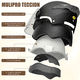 thumbnail image 3 of "Casco Para Motocicleta Abatible Con Visera 54cm-62cm Lisa Abierto M Lab.G Negro", 3 of 5