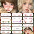 thumbnail image 4 of Christmas Makeup Face Temporary Tattoo Sticker Party Waterproof Temporary Tattoo Sticker Christmas Tree Festive Atmosphere Christmas Makeup Stickers Children And Adults Universal, 4 of 7