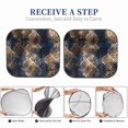 thumbnail image 6 of Haiem Watercolor Snake Skin Car Windshield Sun Shade (2 Pieces) Foldable Windshield Sun Shade Car Accessories for Truck SUV Pickup-Medium, 6 of 7