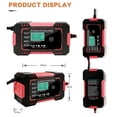 thumbnail image 3 of Motorcycle Car Battery Charger Intelligent Fully Automatic Battery Charger, 3 of 4