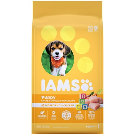 UPC 019014711109 product image for IAMS Chicken and Whole Grain Recipe Dry Dog Food for Puppies  7 lb Bag | upcitemdb.com