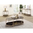 thumbnail image 4 of ACME Fiorella Metal/Glass/Marble Coffee Table in Black Paint and Gold, 4 of 4