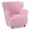 Pink, variant on Costway Sherpa Kids Sofa with Solid Rubber Wood Legs for Boys & Girls Aged 3+ for Bedroom Gray