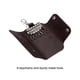 thumbnail image 3 of Funda de Llave Uxcell, 1 paquete de soporte de llavero de cuero PU con 6 llaveros para colgar llaves Marrón, 3 of 5