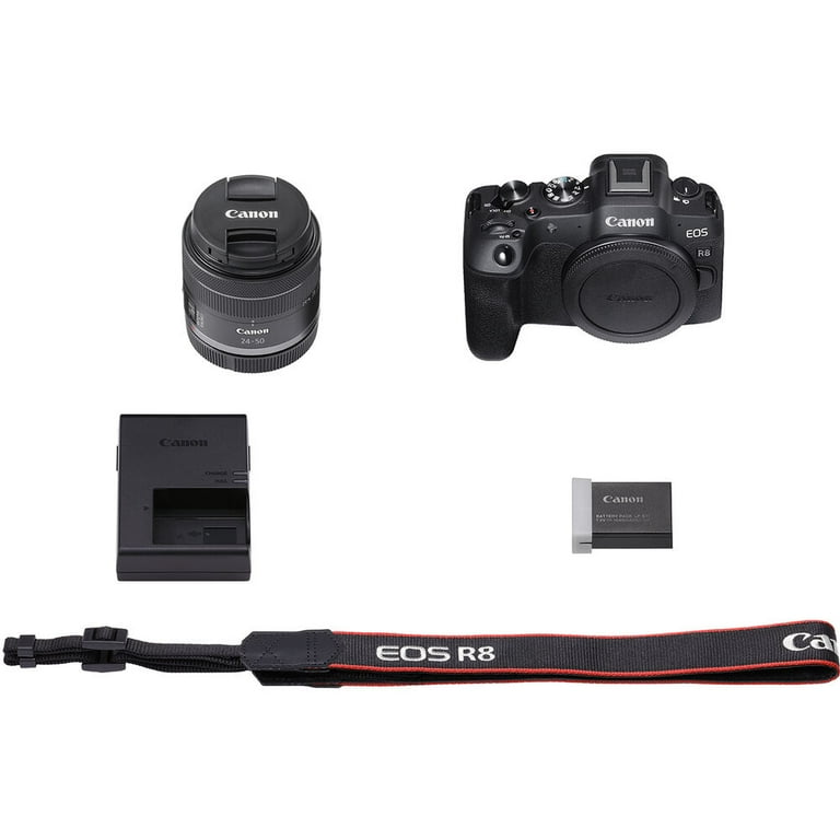 Canon Full-Frame EOS R8 Mirrorless Camera with RF 24-50mm