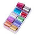 thumbnail image 1 of Maoww 1 Box Starry Sky Nail Foil Sticker Candy Color Nail Shimmer Transfer Sticker Manicure Decorations Holographic Nail Paper Decals, 1 of 9