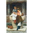 thumbnail image 2 of Eugen von Blaas 16x24 Black Ornate Framed Double Matted Museum Art Print Titled: The Love Letter (1887), 2 of 5