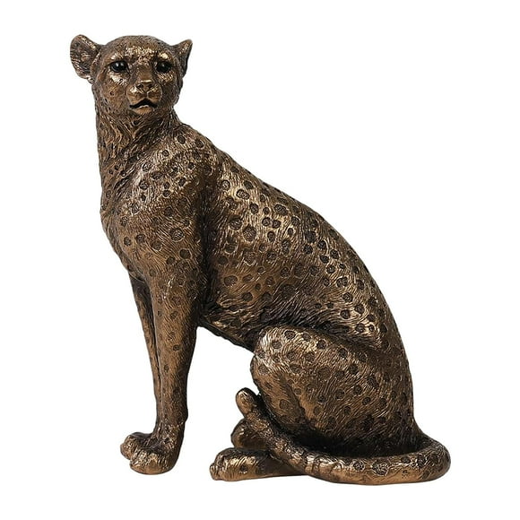 Escultura de resina decorativa, moderna pieza decorativa con forma de leopardo para el hogar. UN