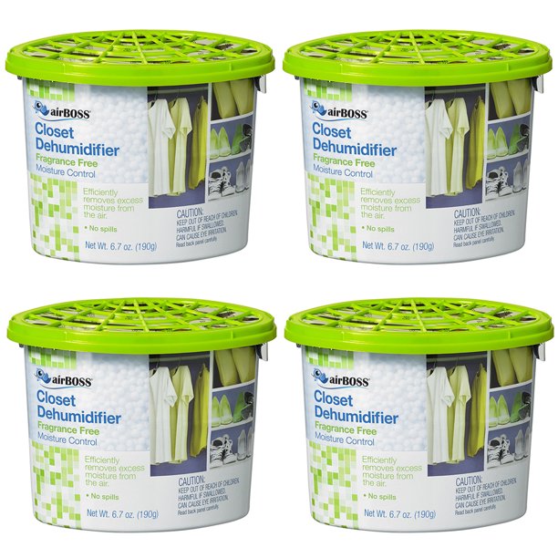 4 Packs Moisture Absorber Fragrance Free Room Odor Eliminator Closet 6.