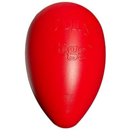 UPC: 0788169012019 | Jolly Pets Egg 12 inch Red Hard Plastic Chew Toy for Large Dogs