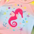 thumbnail image 5 of Gyratedream Toddler Baby Girls Long Sleeve Seahorse Rashguard Bikini Two Piece Bathing Suit Swimsuit, 5 of 6