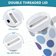 thumbnail image 4 of JSTEL Blue & Purple Polka Dots 40 oz Tumbler Stainless Steel Water Bottle Vacuum Insulated Cup with Straw Lid & Handle For Travel Car Cup Holder, 4 of 8