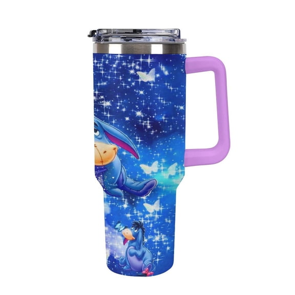 Ee-Yore Tumbler with Handle and Straw Lid Insulated Tumbler Stainless Steel Water Bottle Cup Gifts 40oz