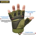 thumbnail image 4 of Wolfrail FOGEMTROP Tactical Gloves. Military Combat Gloves with Hard Knuckles. Suitable for Hunting. Shooting Training. Paintball. Motorcycle. Work. Driving. Riding. Fishing, 4 of 5
