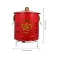 Joss Paper Burner Bucket Burning Paper Bucket Enamel Burn Barrel for