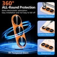 thumbnail image 4 of CASEFIV for Samsung Galaxy S26 Plus Camera Lens Protector Tempered Glass Camera Cover,9H Hardness Aluminum Metal Lens Film,Anti-Scratch Strong Stickiness Case Friendly,1 Pack Orange, 4 of 8