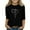 Black, variant on Riecok 3/4 Length Sleeve T Shirt for Girls Valentine's Day Crewneck Tops Blouses Heart Print Versatile Summer Tees
