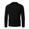 thumbnail image 3 of Vedolay Men's Pullover Cute Graphic Loose Tunic Shirt Casual Pullover Sweaters Black,2XL, 3 of 3