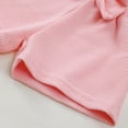 thumbnail image 6 of NIEWTR Toddler Baby Girl Clothes Fly Sleeve Tops Shorts Cute Summer Spring Outfits Infant Clothing Set (Pink,12-18 Months), 6 of 8