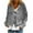 Gray, variant on Womens Cardigan Coats Button Front Print Casual Stylish Outerwear