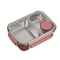 thumbnail image 1 of Binwennn Outdoor Dining Table Set for 4 round Raffia Trivet Place Mats Stainless Steel Bento Adult Lunch Portable Adult Bento Leakproof Stackable Large Capacity Dishwasher Lunch Container With Divided, 1 of 6