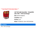 thumbnail image 2 of Left Tail Light Assembly - Compatible with 1998 - 1999 Ford Ranger, 2 of 2