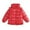 Red, variant on Boys Winter Coat Kids Warm Padded Jacket Solid Color Hooded Outerwear Soft Insulated Cold Weather Coat