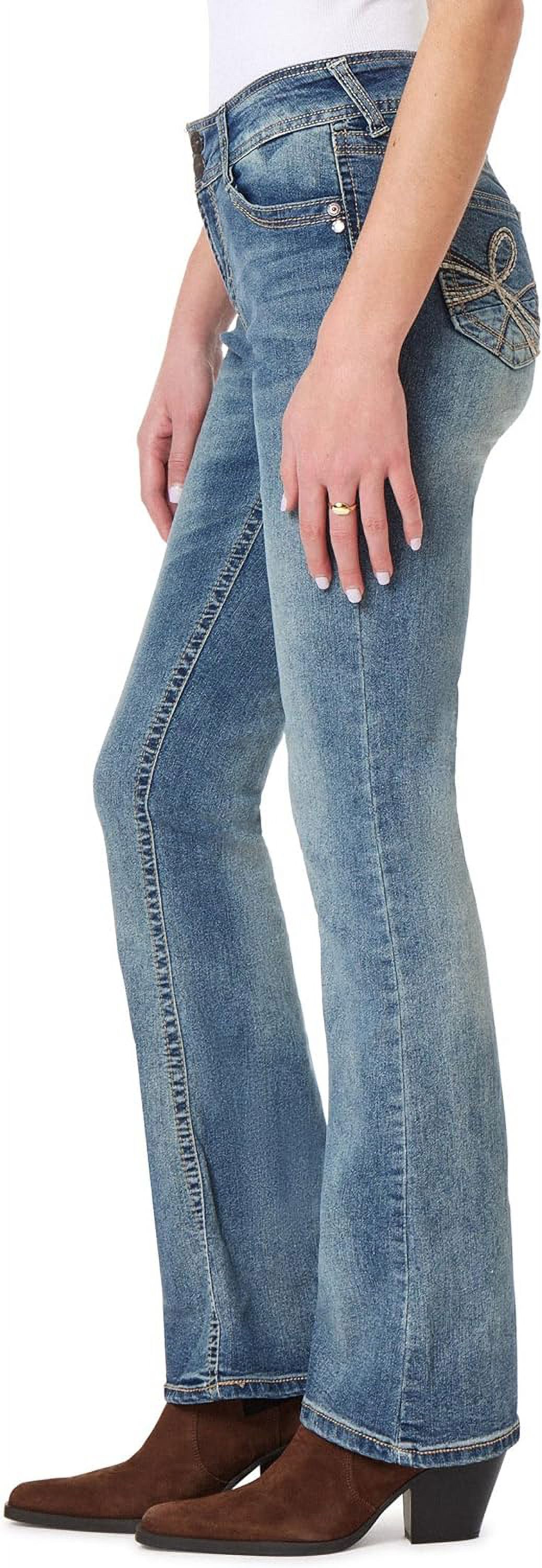 WallFlower Women's Luscious Curvy Bootcut Mid-Rise Insta Stretch Juniors Jeans (Standard and Plus) - image 3 of 9