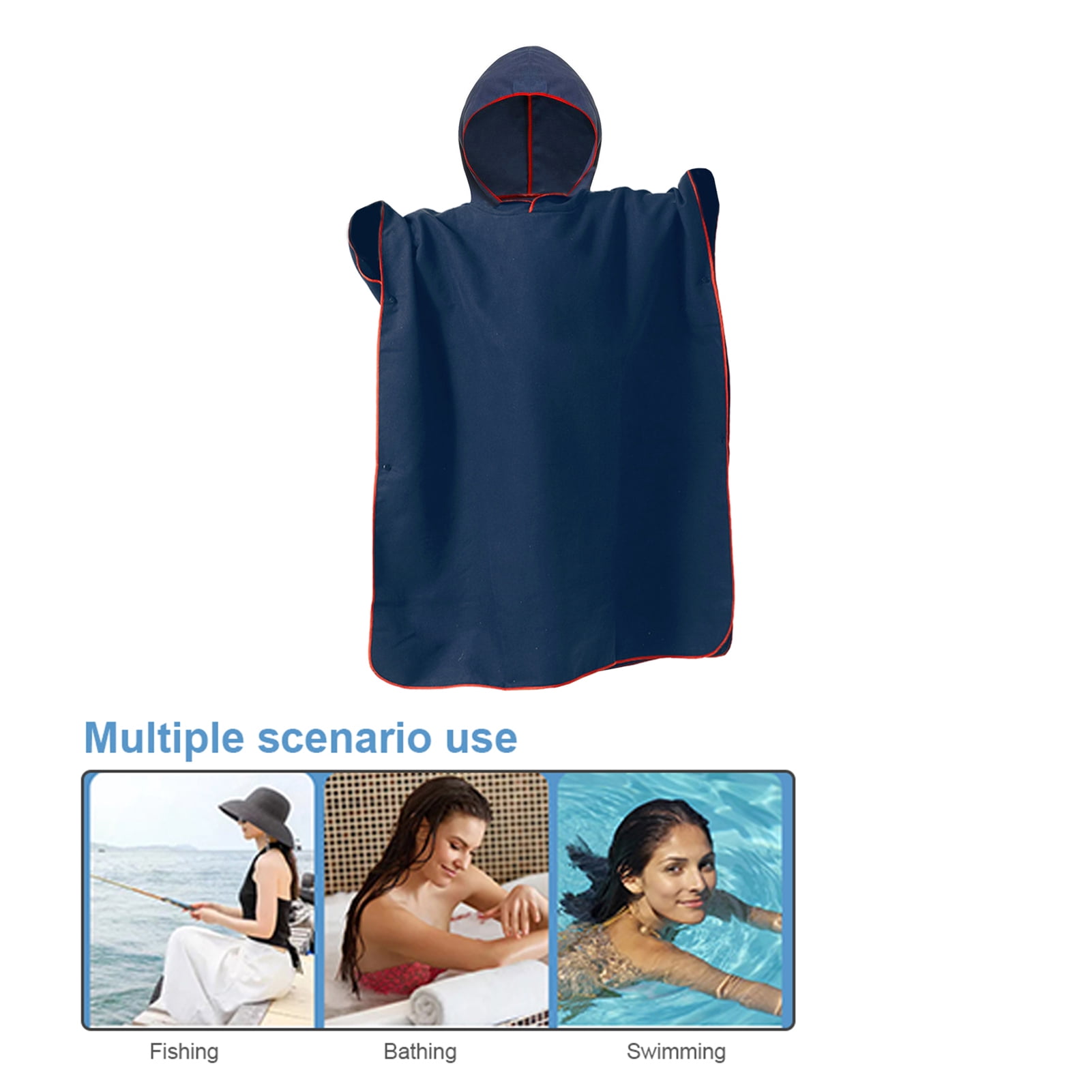 Towel Hooded Bath Towel For Kids Quick Dry Bath Poncho Towel For Beach Swimming Pool