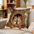 thumbnail image 5 of TanSiDing Cute Pet Animal Pillow Cover Fluffy Embroidery Sofa Cushion Decorative Throw Pillow Case for Home Decor Living Room Bedroom 17.72in, 5 of 6