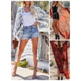 thumbnail image 3 of TFixol Mujer Kimono Cover Ups Frente Abierto Vintage Impreso Cardigan Playa, 3 of 8