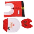 thumbnail image 4 of 3 fundas para asiento de inodoro de Papá Noel, funda para depósito de agua, decoración 3D para baño de Papá Noel para Navidad., 4 of 14