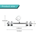 thumbnail image 4 of Durable Plastic Construction Skirt Hangers, Multifunction, Adjustable Anti-Rust Clips, Black, 5-Piece Set, 4 of 7