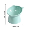 thumbnail image 3 of Comedero Inclinado para Gatos Plato Comida Ergonómico Cara Plana () Azul, 3 of 3