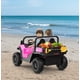 thumbnail image 2 of QinaQin Camión de volteo eléctrico infantil de 24V para 2 pasajeros, tracción 4WD, control remoto, caja basculante eléctrica, pala, luces LED y música, hasta 5 MPH, 2 of 8